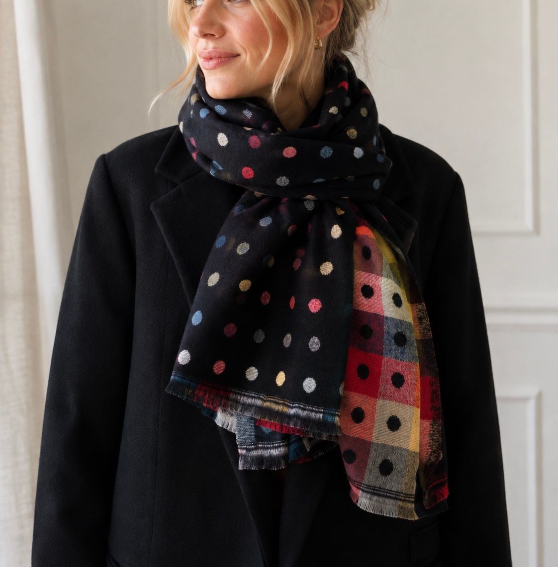 Reversible Spot Scarf Reversible Spot Scarf
