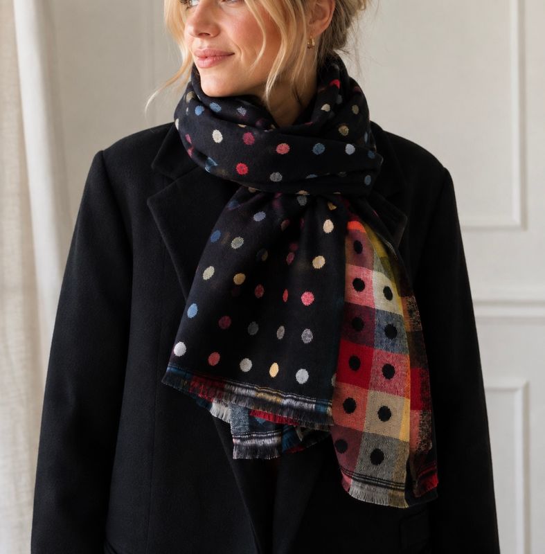 Reversible Spot Scarf Reversible Spot Scarf