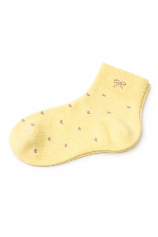 Lemon Bow Socks