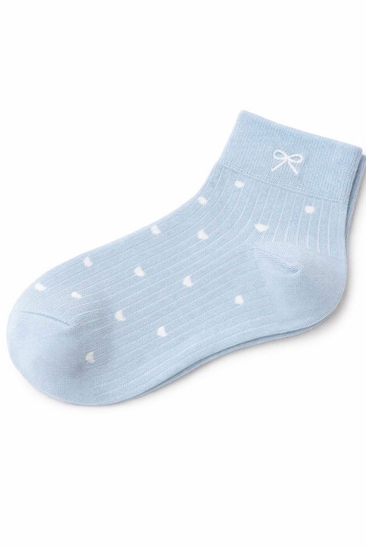 Blue Bow Socks