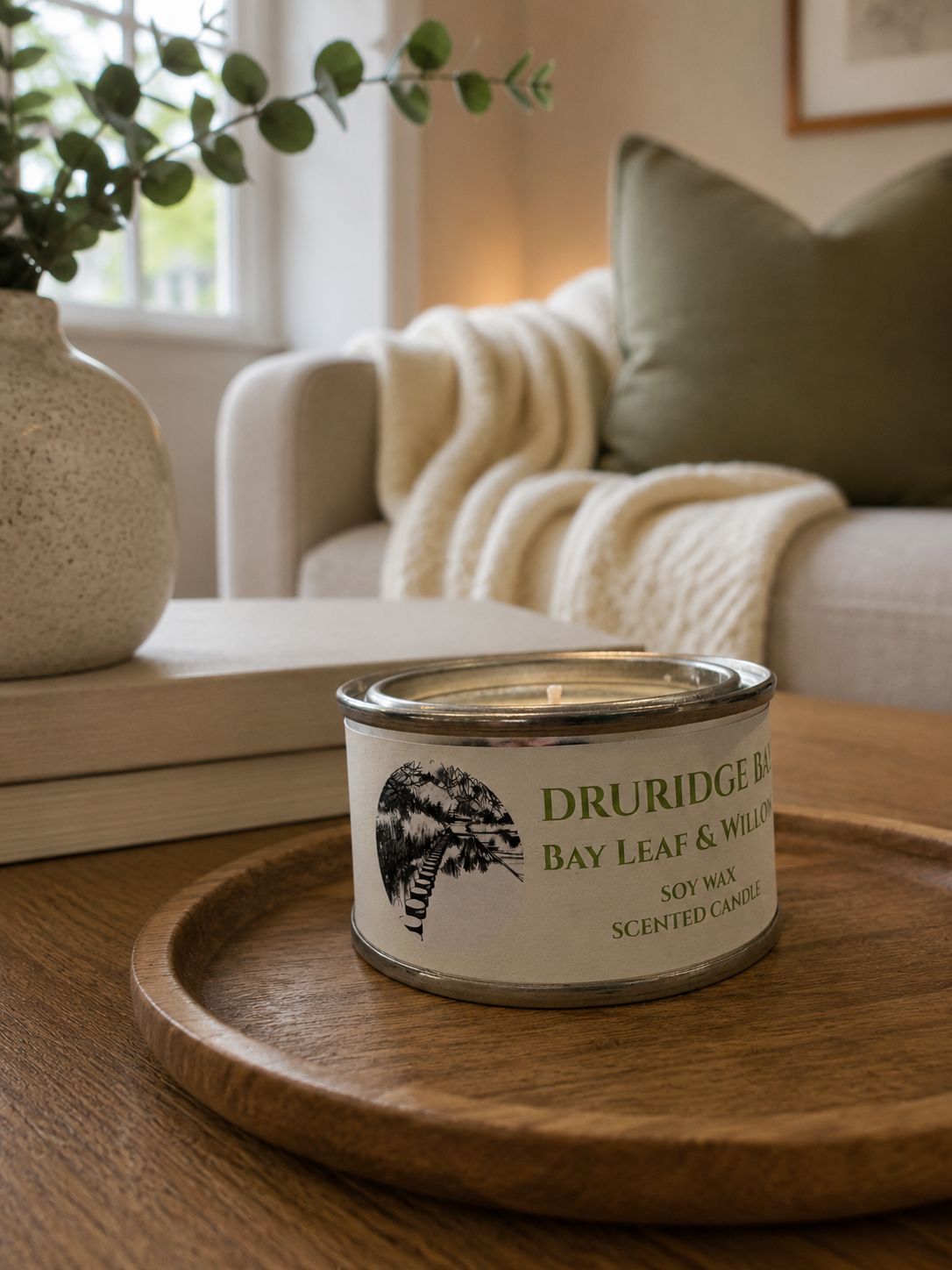 Druridge Bay - Bay Leaf And Willow Scented Candle Druridge Bay - Bay Leaf And Willow Scented Candle