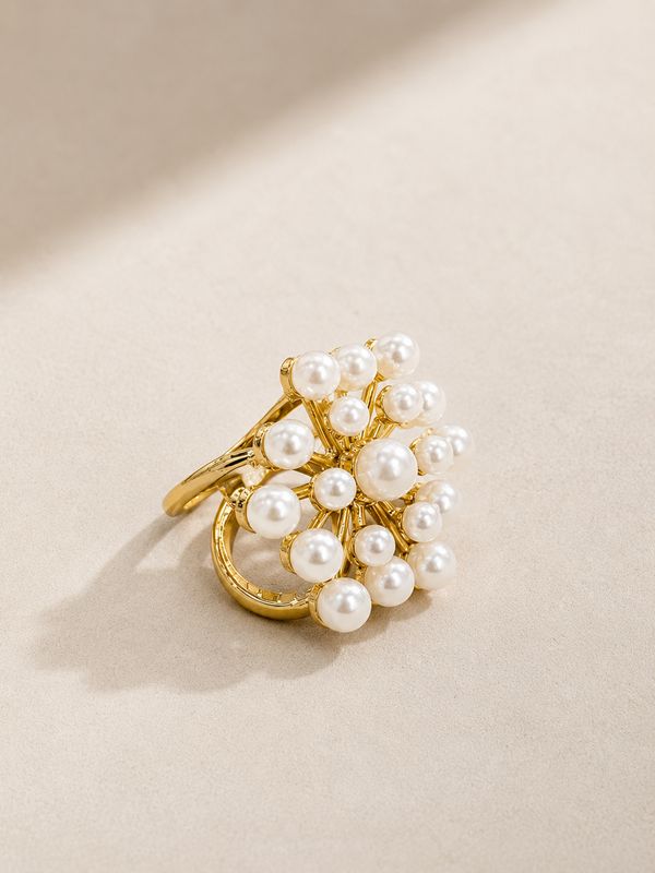 Scarf Ring For Lightweight/ Skinny Scarf Pearl Design