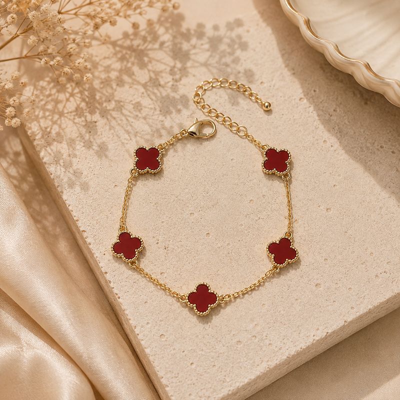 Red Clover Bracelet Red Clover Bracelet
