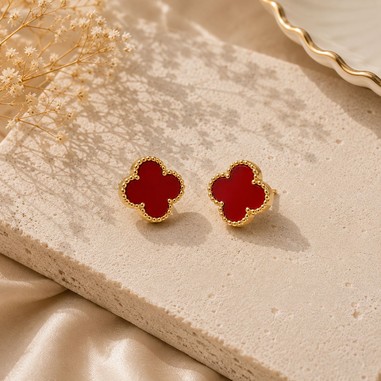 Red Clover Earrings
