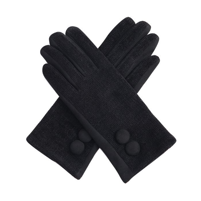 Black Button Gloves Black Button Gloves