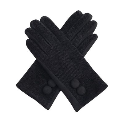Black Button Gloves Black Button Gloves