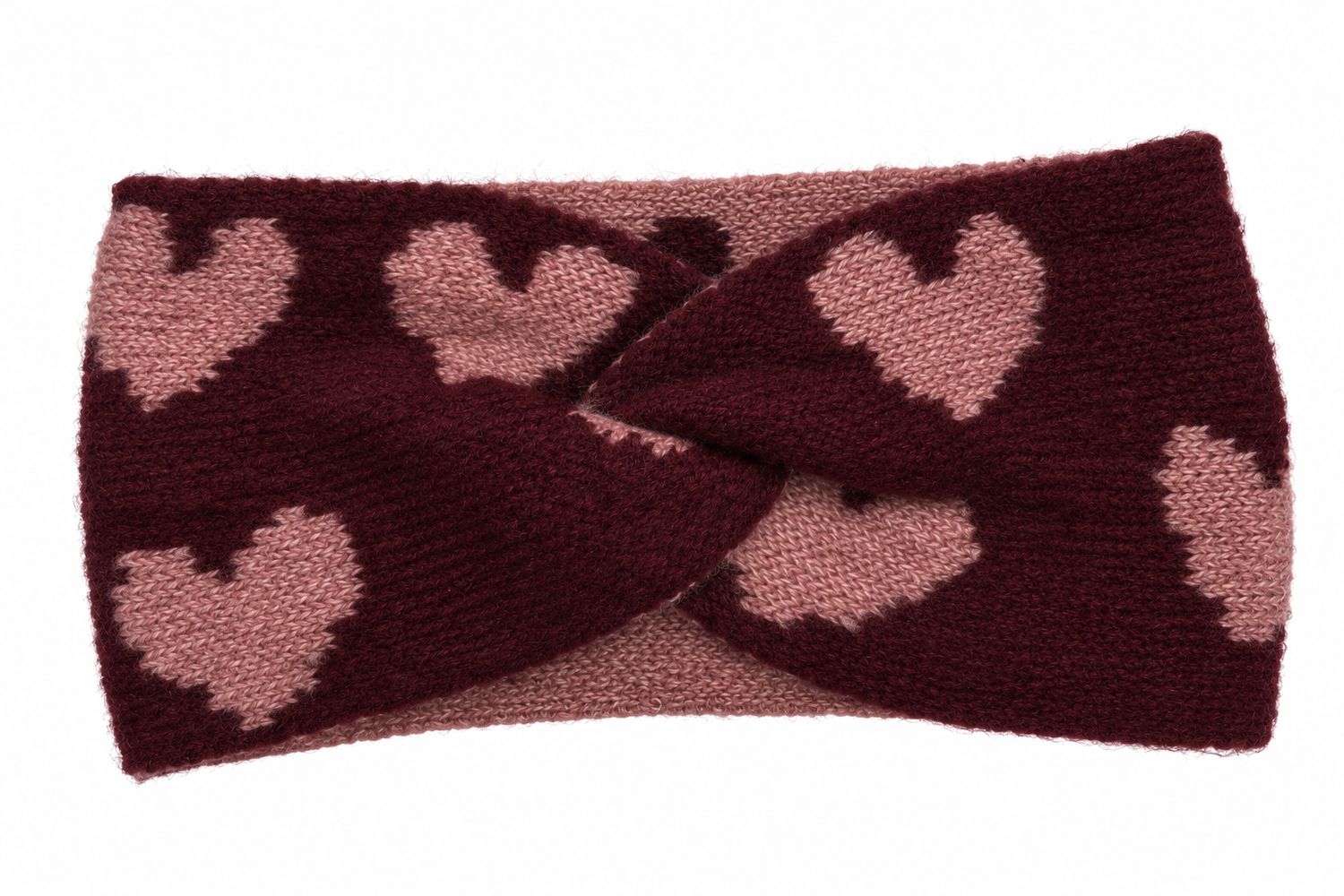Winter Headband - Pink Heart Winter Headband - Pink Heart