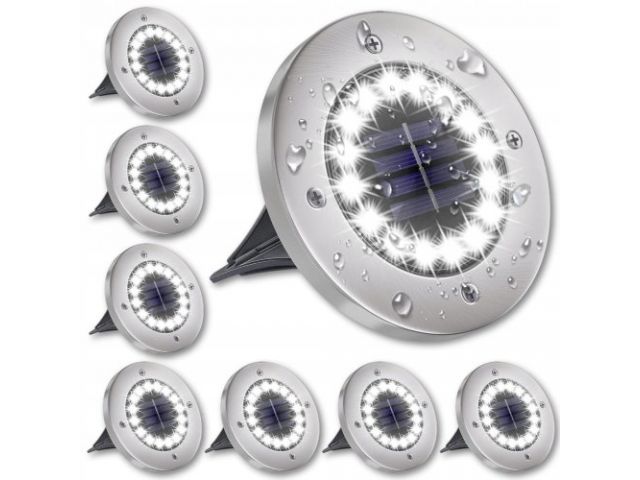 Lampa solarna 16 LED najazdowa gruntowa