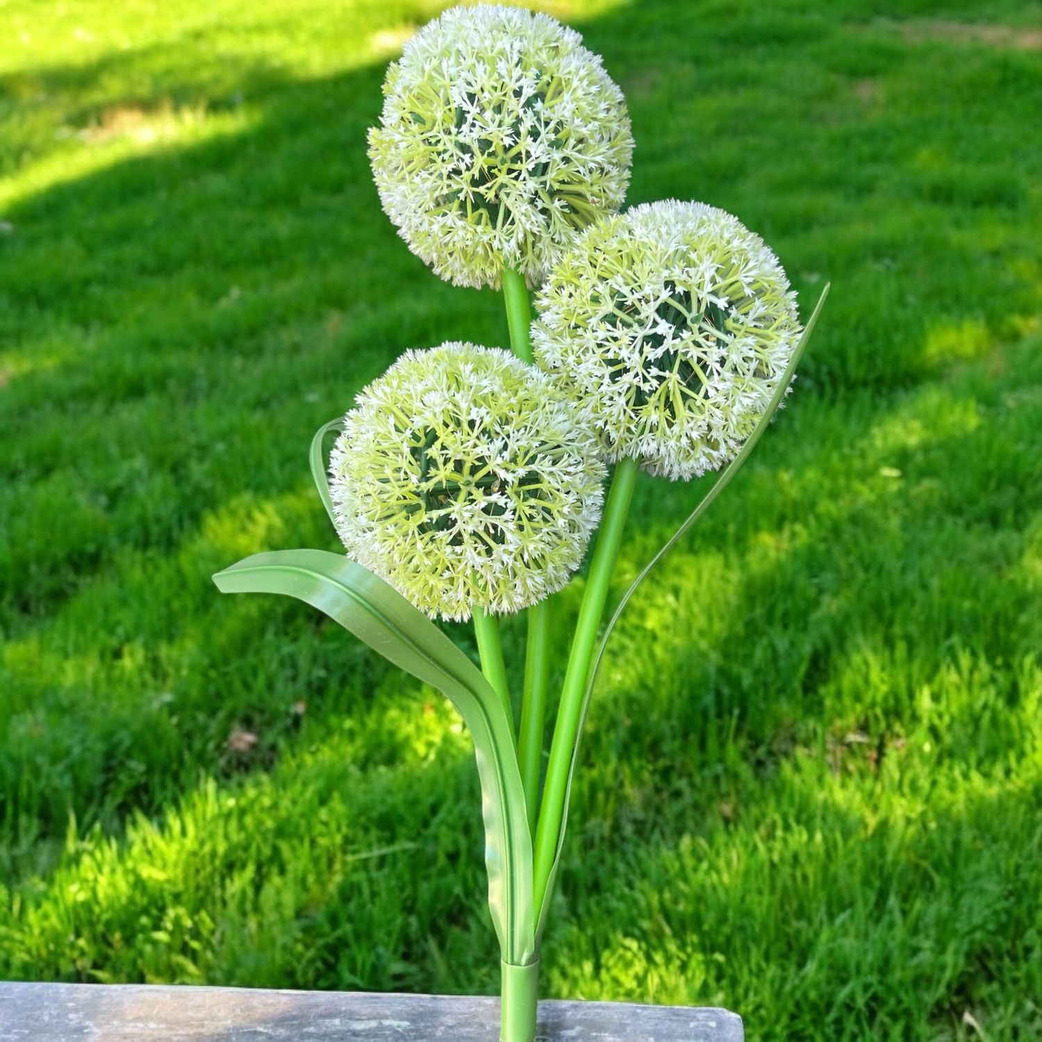 SOLARNA LAMPKA OGRODOWA ZIELONE KWIATY 70 CM