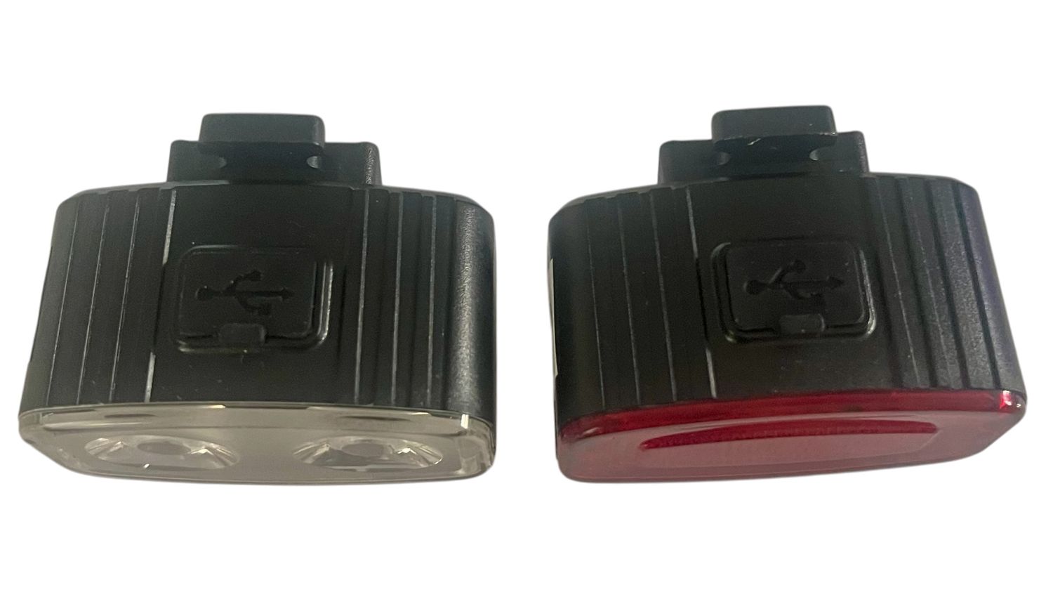 Światła 2 Lampy rowerowe LED przód tył+USB
