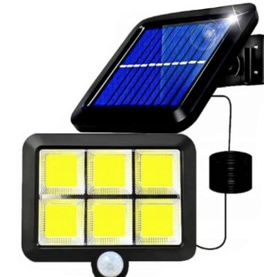LAMPA SOLARNA 120 LED+ czujnik ruchu, zmierzchu i pilot