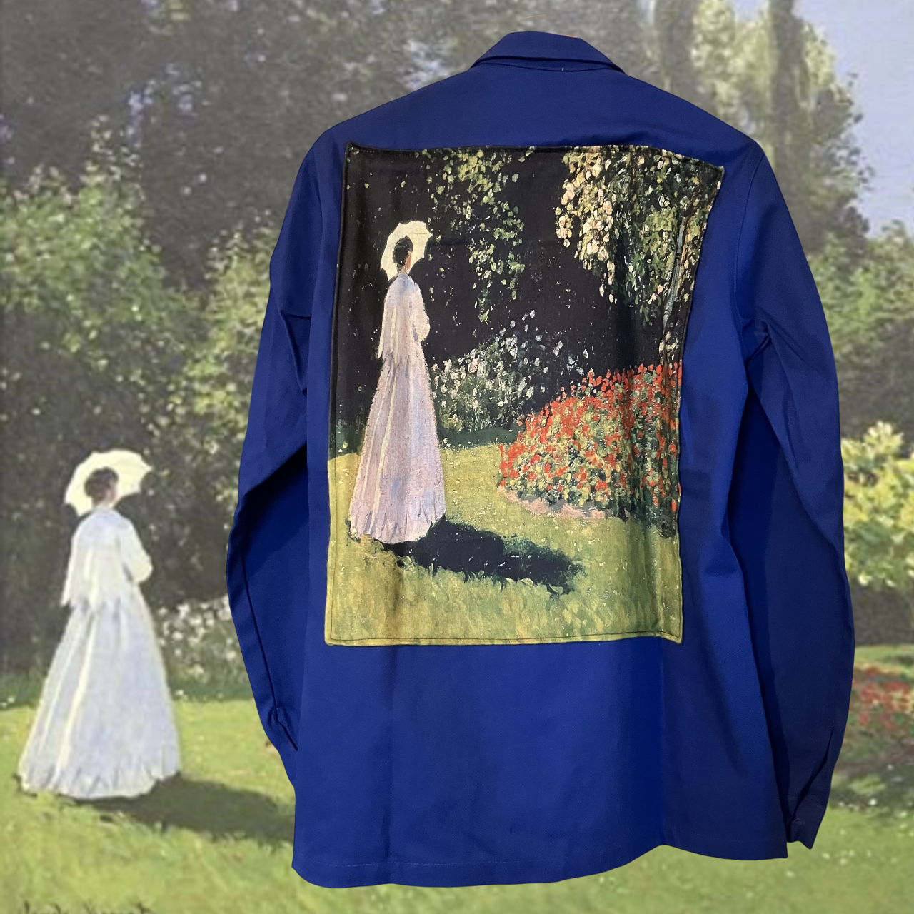 Monet La femme au jardin