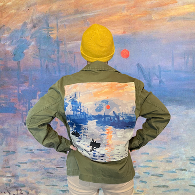 Veste kaki Claude Monet Impression soleil levant