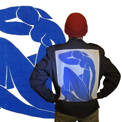 Blouson vintage Henri Matisse Nu Bleu II