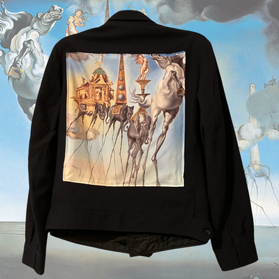 Blouson vintage Salvador Dali La tentation de Saint-Antoine