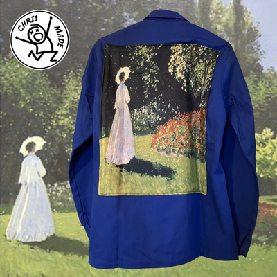 Monet La femme au jardin