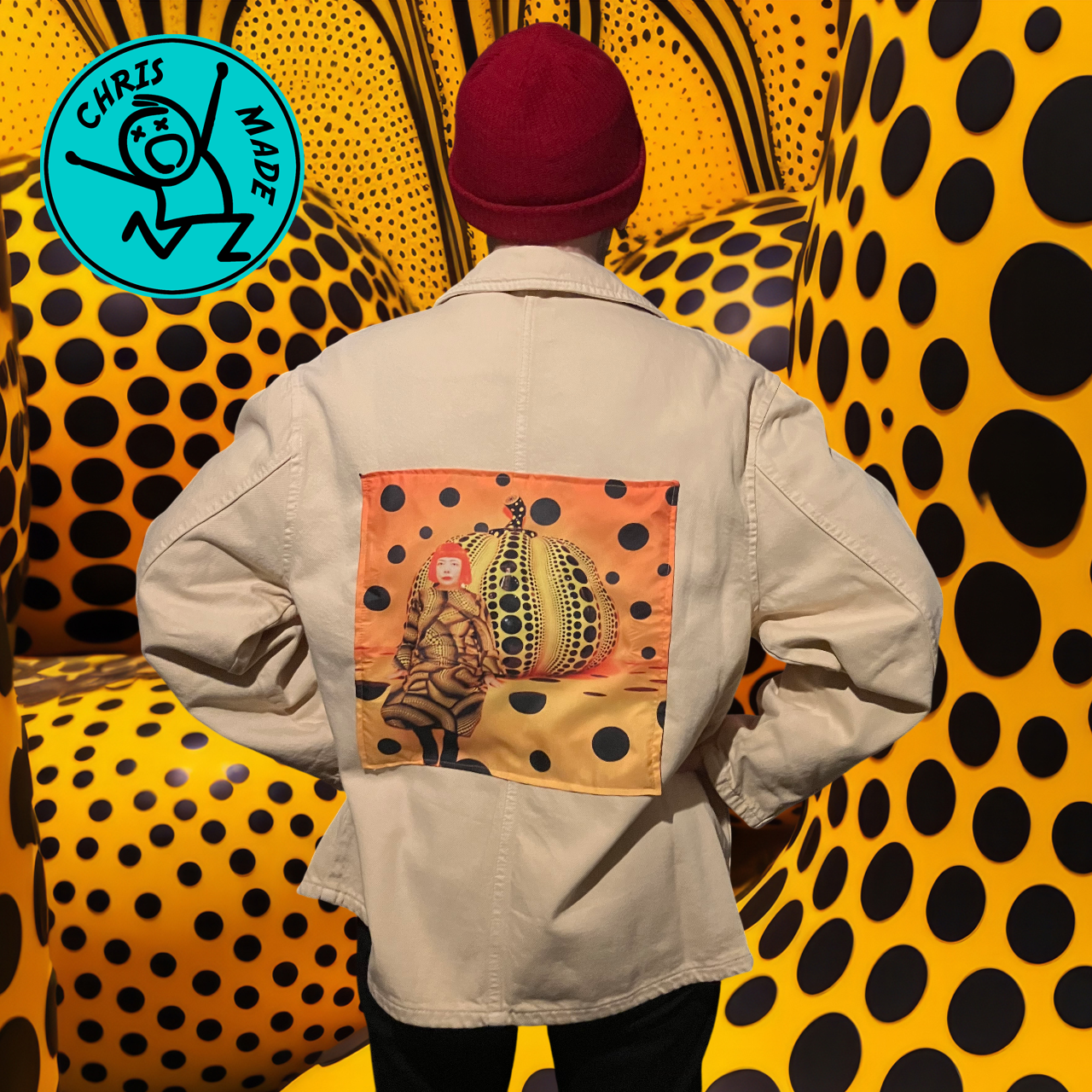 Veste style workwear Yayoi Kusama