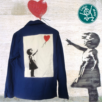 Bleu de travail Banksy Girl with balloon