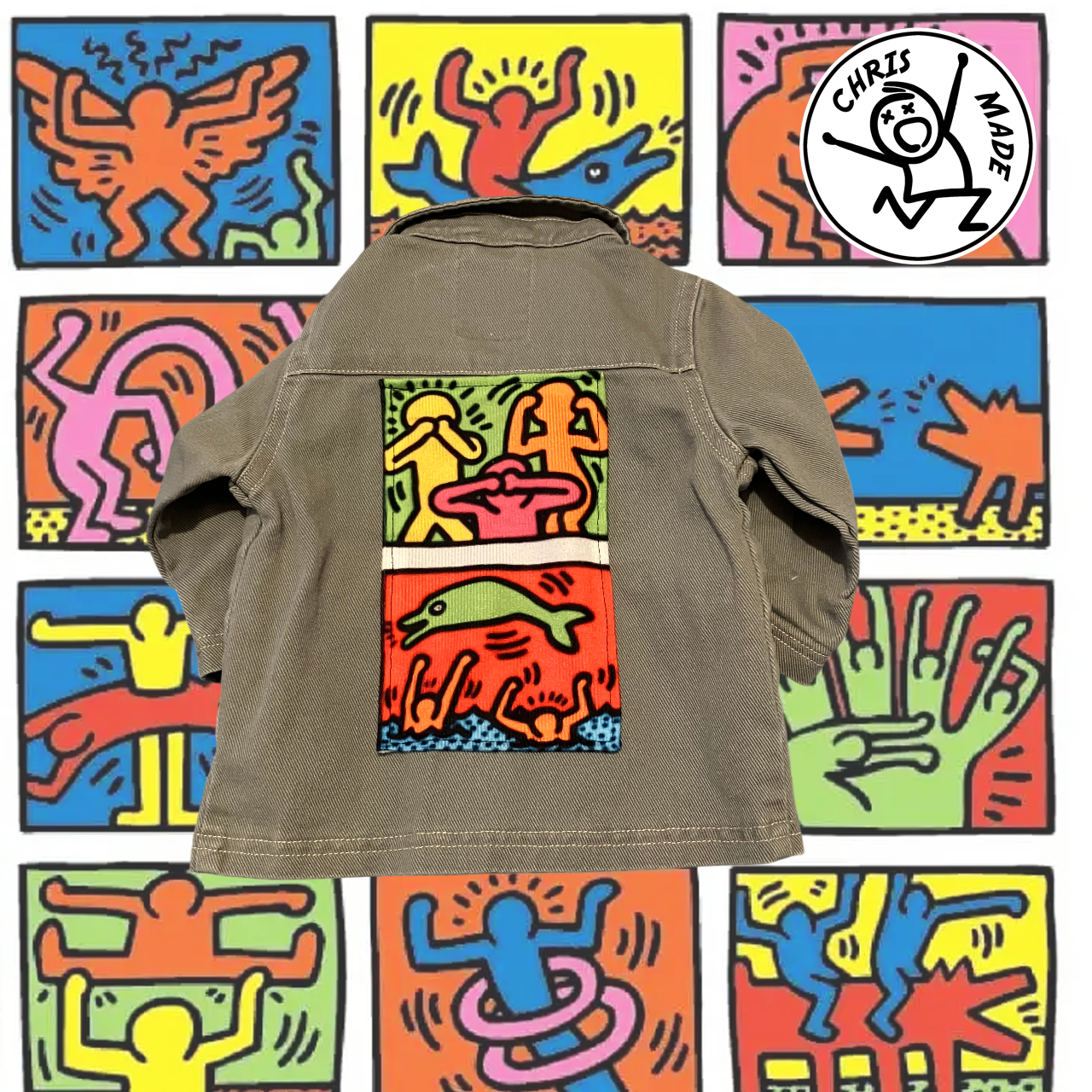 Veste bébé worker  Keith Haring