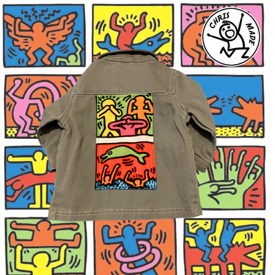 Veste bébé worker  Keith Haring