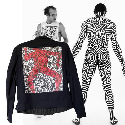 Blouson Keith Haring Body painting Bill T. Jones