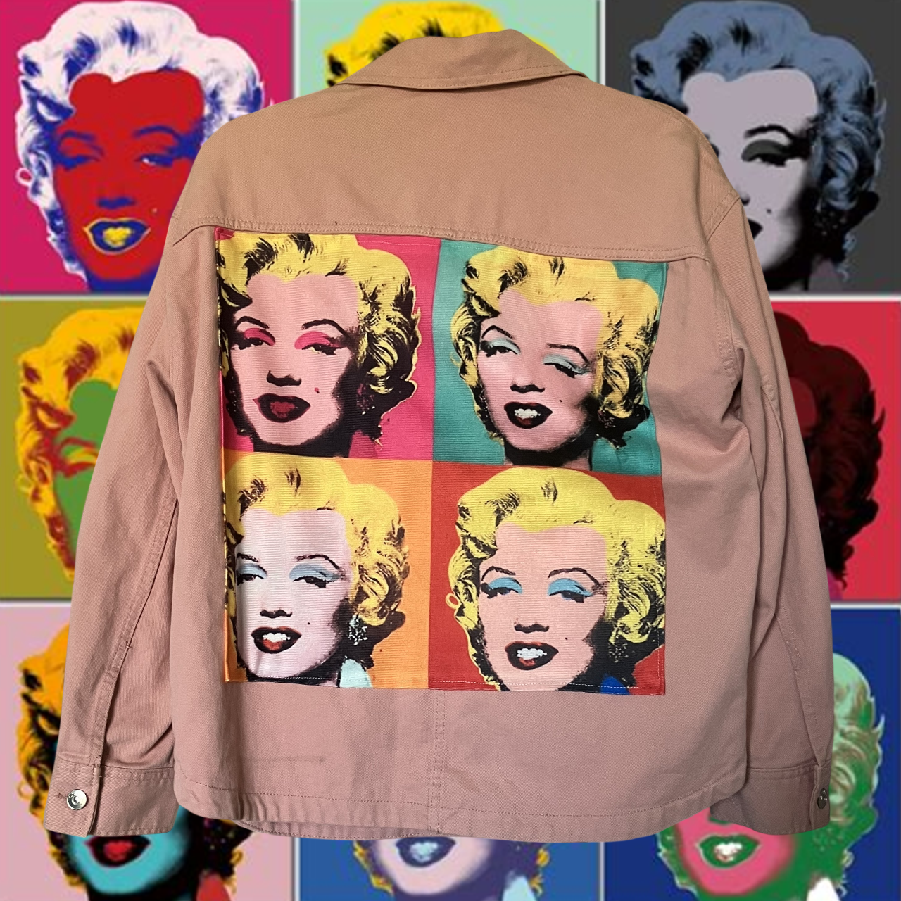 Veste style workwear Andy Warhol Marilyn Monroe