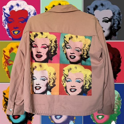 Veste style workwear Andy Warhol Marilyn Monroe