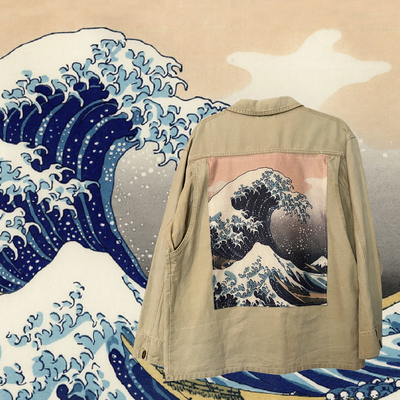 Veste Style workwear Hokusai La Grande Vague
