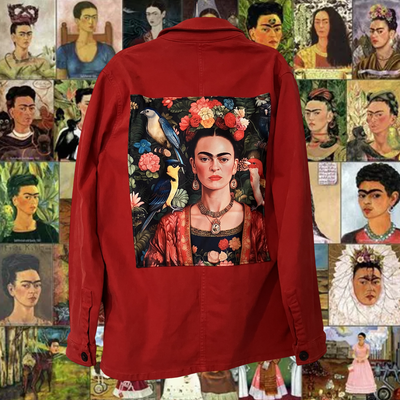 Veste style workwear Frida Kahlo