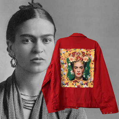 Veste style workwear Frida Kahlo