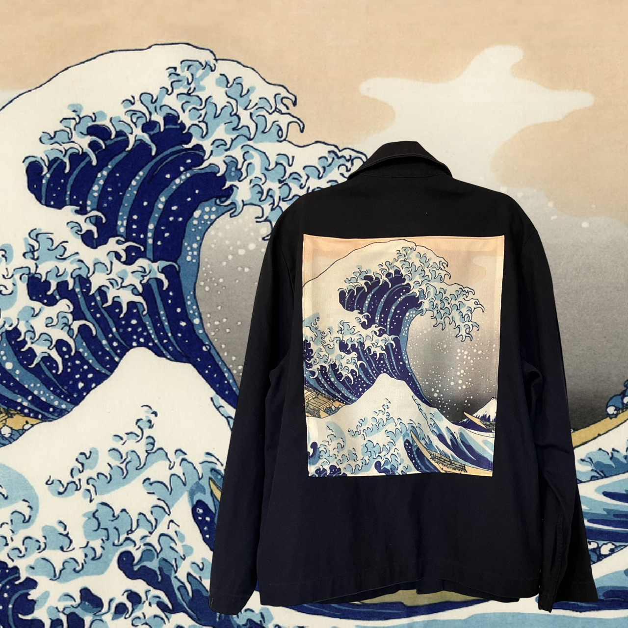 Veste Style workwear Hokusai La Grande Vague