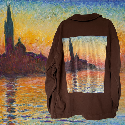 Veste style workwear Monet Saint Georges Majeur au crépuscule