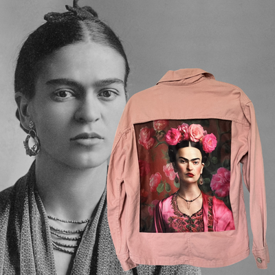Veste style workwear Frida Kahlo
