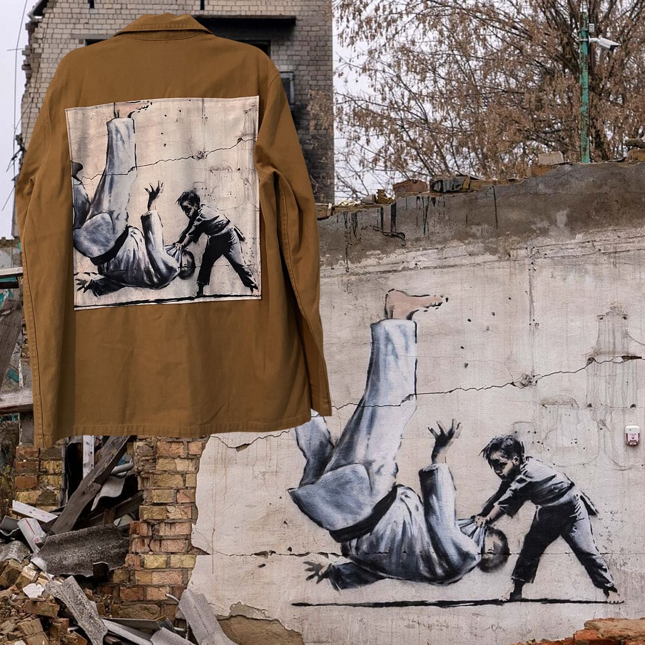 Veste Style workwear Banksy Ukraine