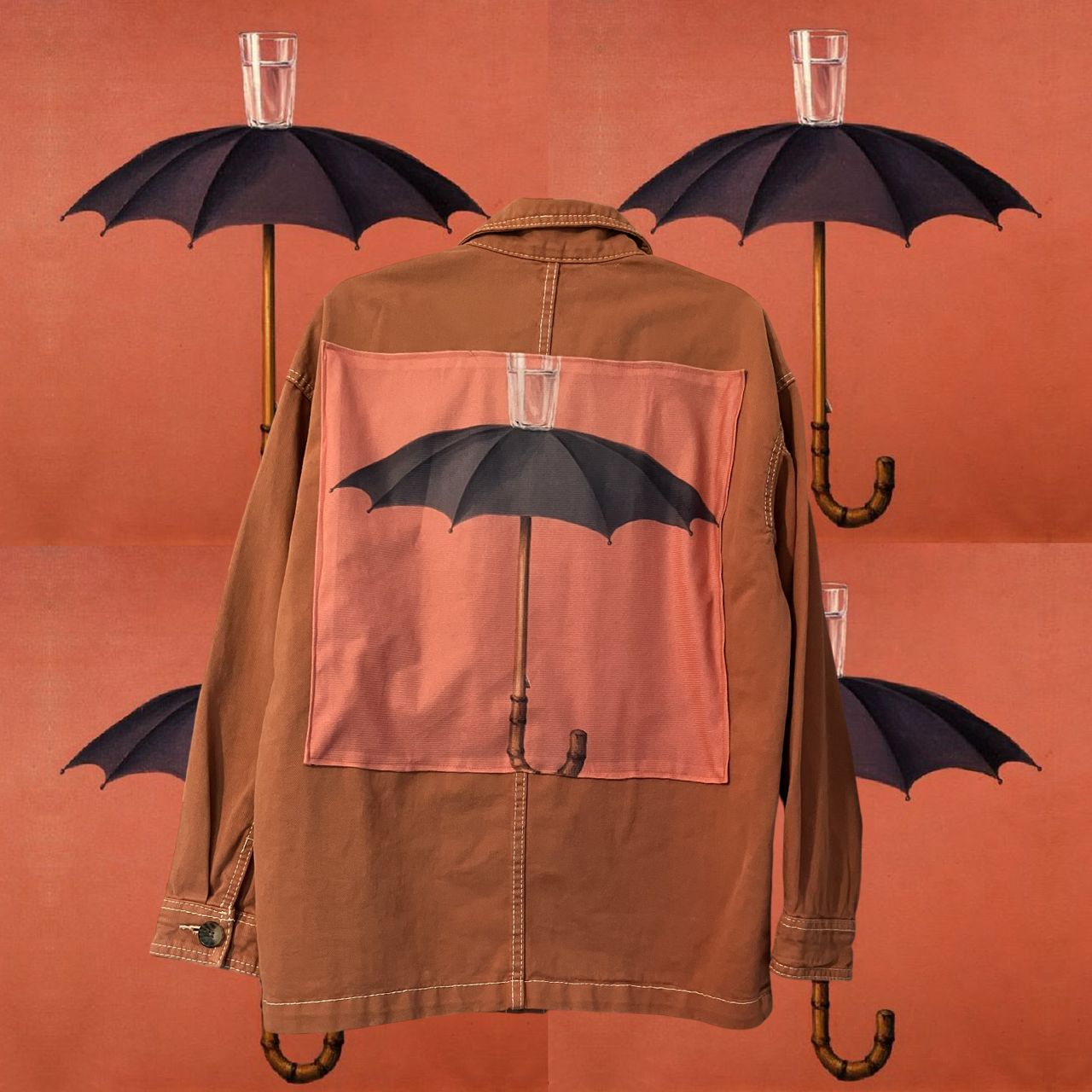 Veste style workwear René Magritte Les vacances de Hegel