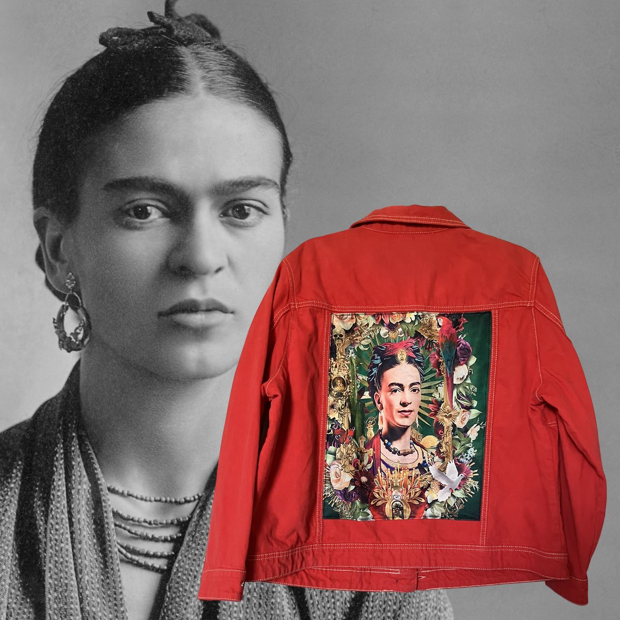Blouson style workwear Frida Kahlo