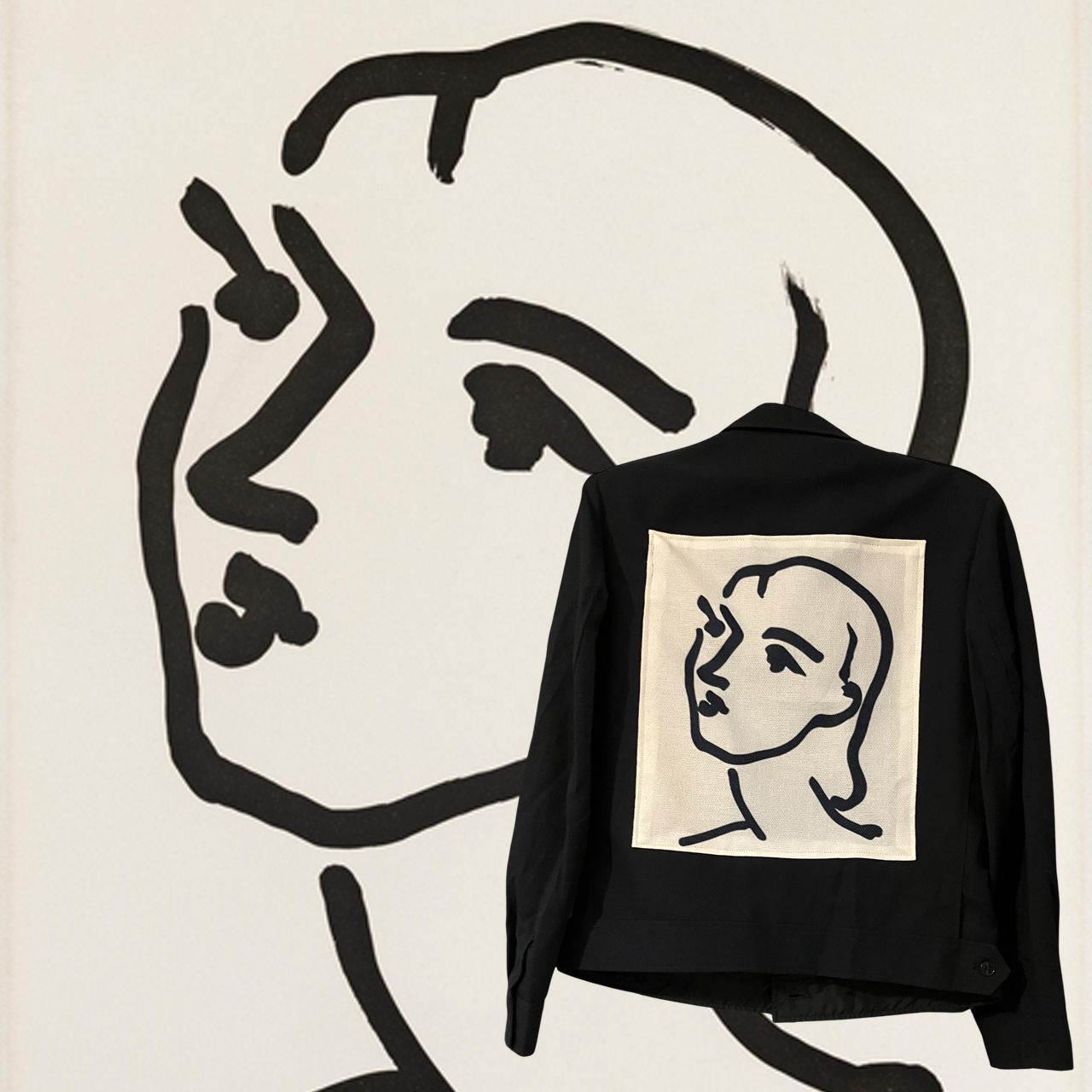 Blouson Henri Matisse Nadia aux cheveux lisses