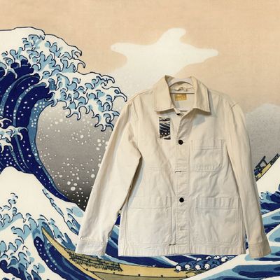 Veste Style workwear Hokusai La grande vague de Kanagawa