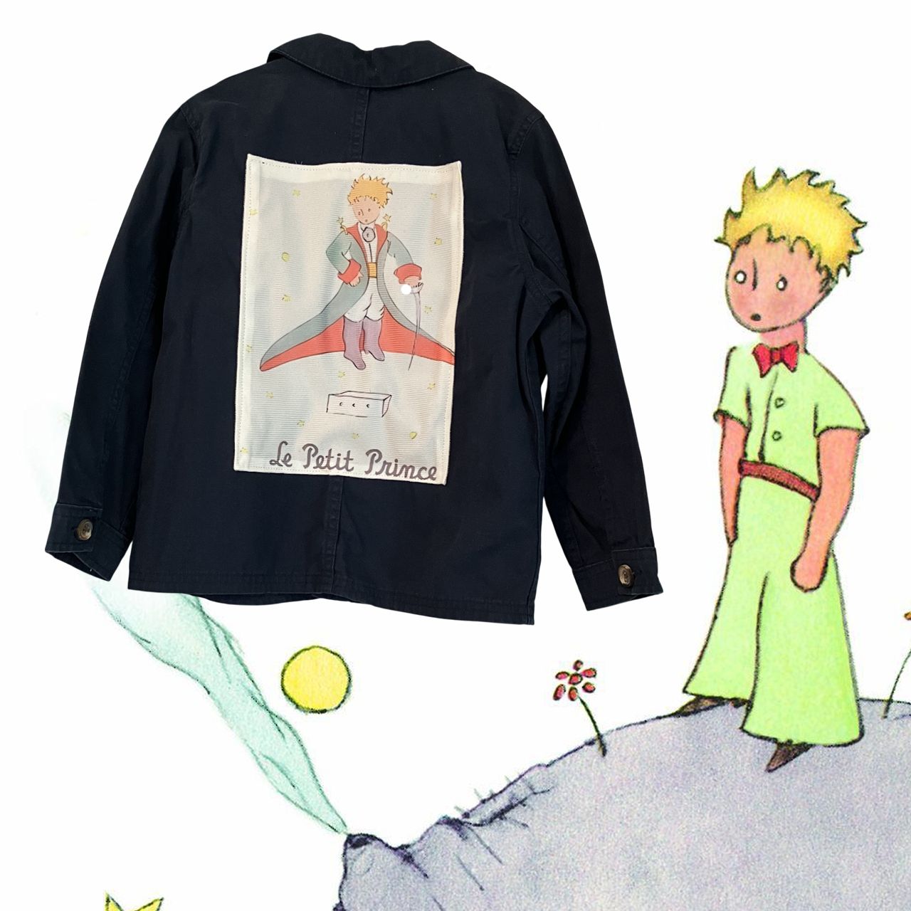 Veste style workwear enfant Le Petit Prince Saint Exupéry
