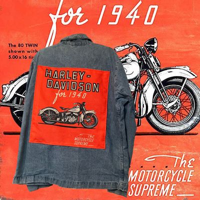 Veste Style workwear en jean Harley-Davidson 1940