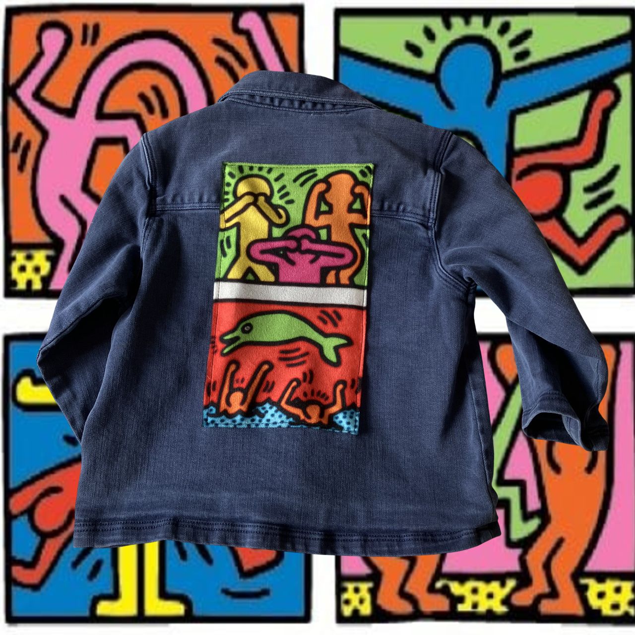 Veste bébé worker Keith Haring