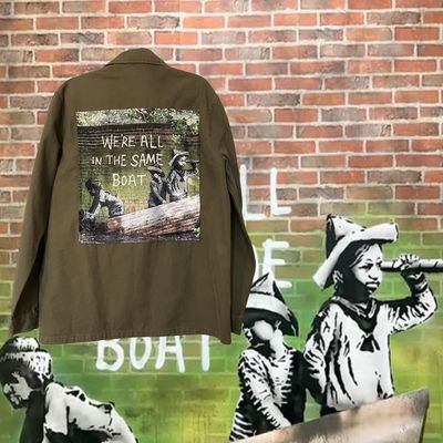 Veste Style workwear Banksy &quot;We&#39;re All in the Same Boat&quot;