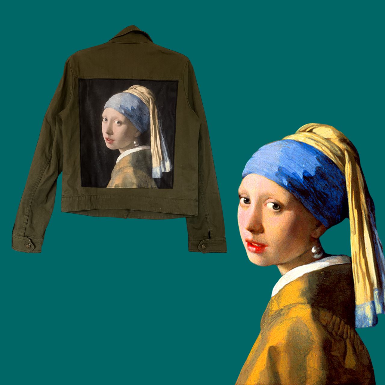 Blouson Vermeer : L&#39;élégance intemporelle de La Jeune Fille à la Perle