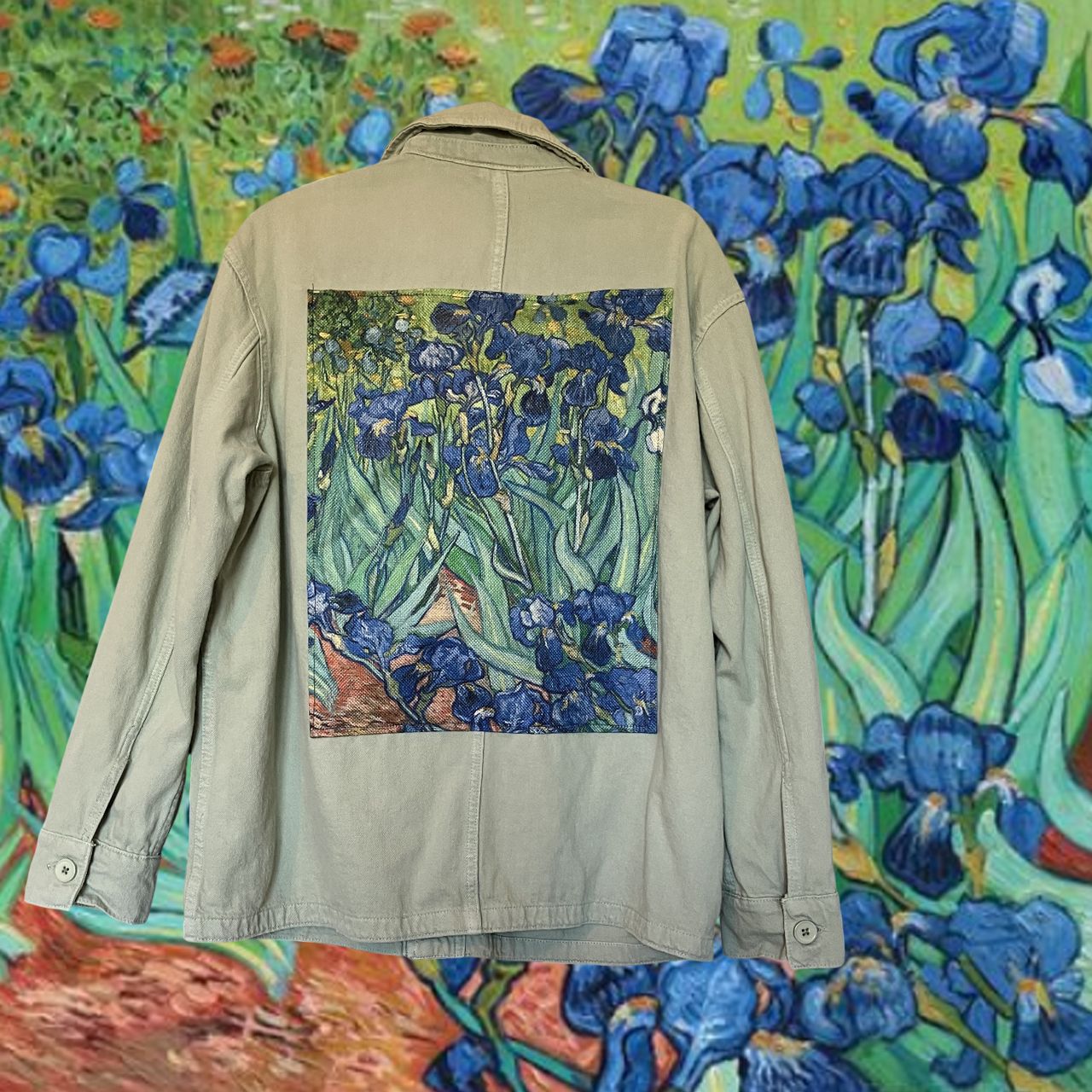Veste Style workwear Vincent van Gogh Les Iris