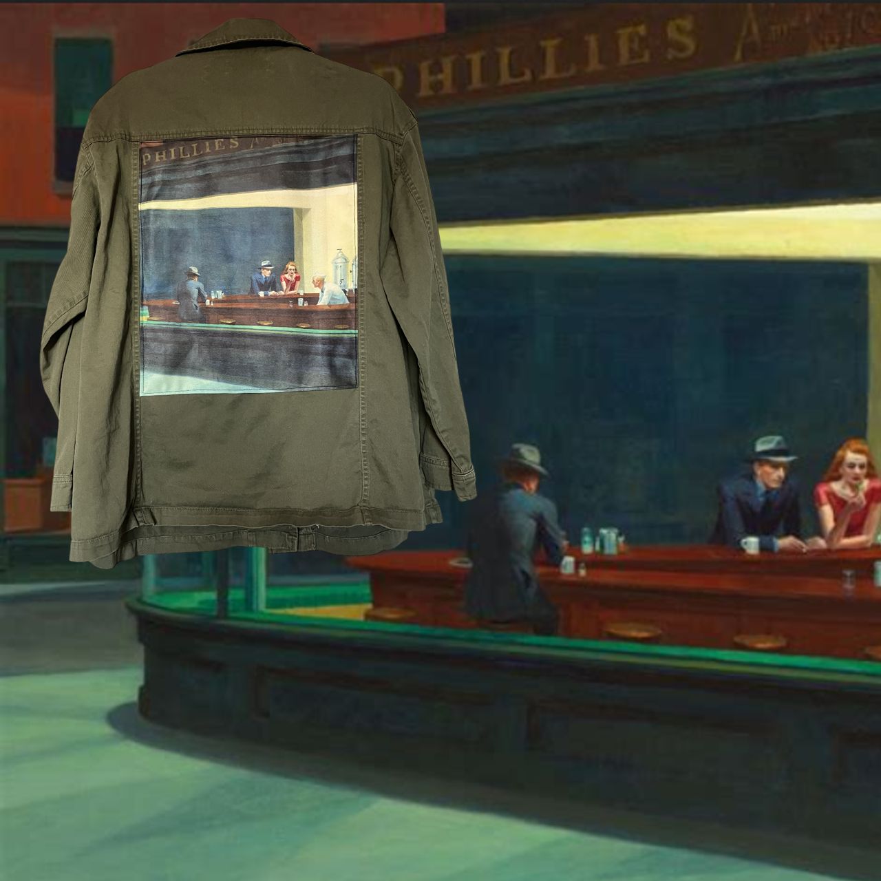 Veste Edward Hopper : solitude et sophistication Nighthawks