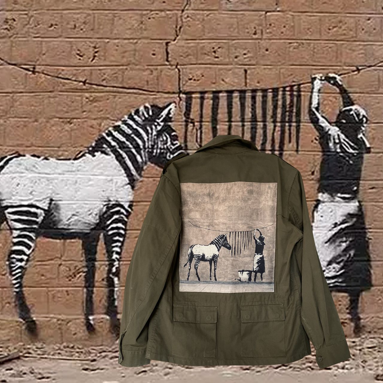 Veste Banksy: L&#39;art de la rue sur vos épaules​