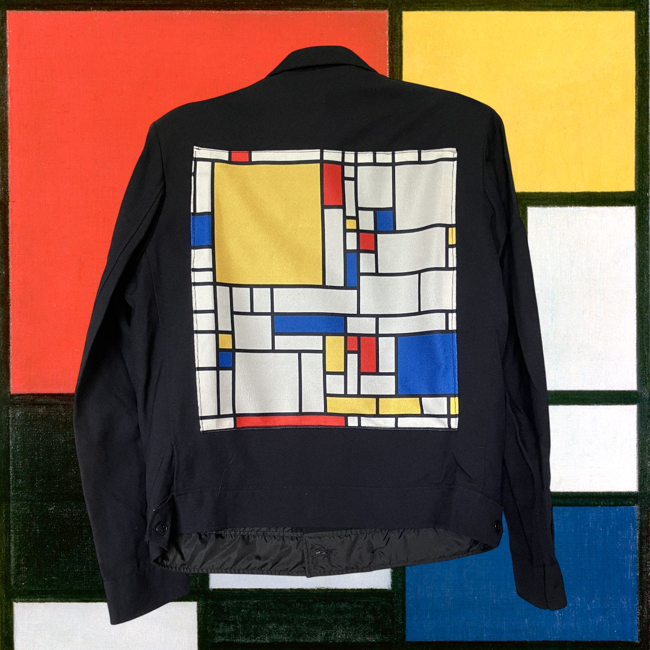 Blouson Piet Mondrian: Élégance géométrique