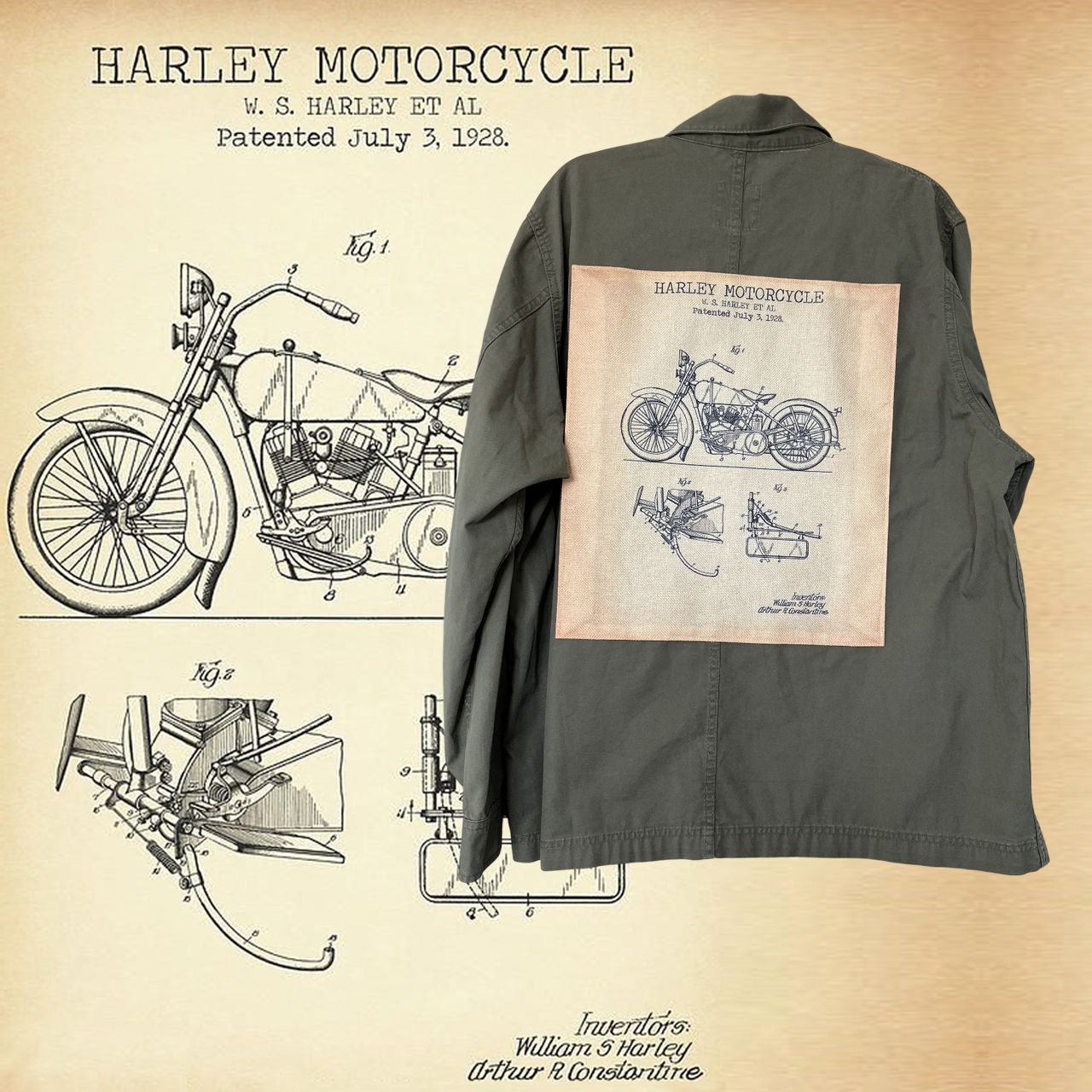 Veste kaki Harley-Davidson : l’esprit d&#39;aventure sur mesure
