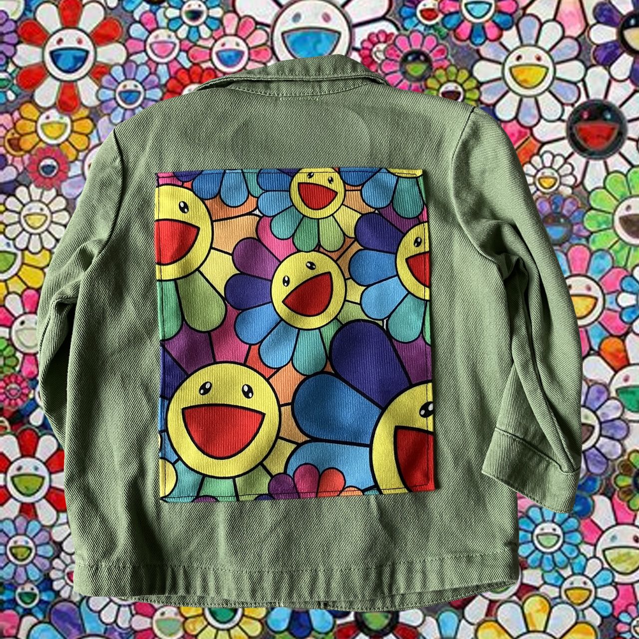 Veste bébé worker Takashi Murakami : La pop culture en fleurs