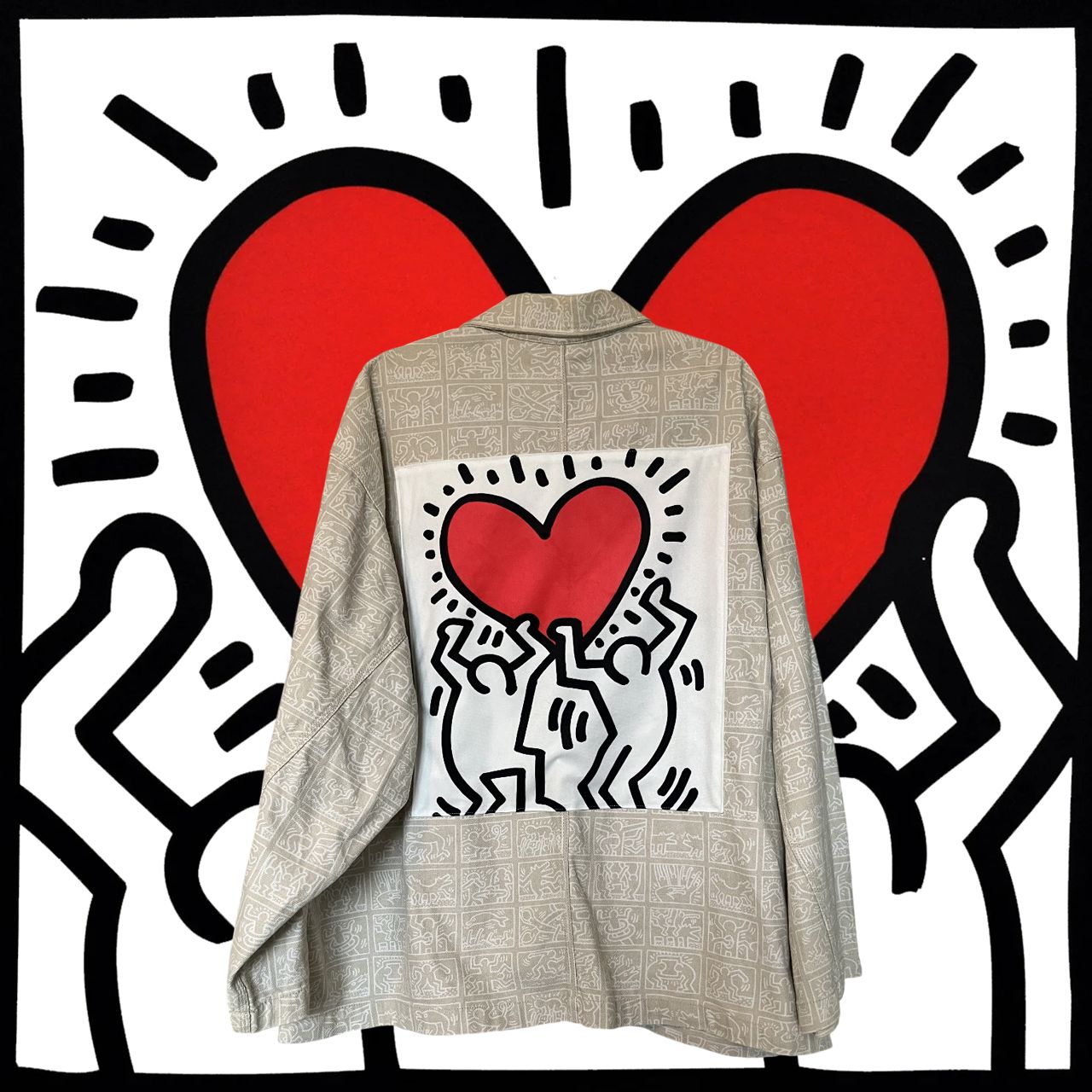 Veste Keith Haring : L’amour en mouvement